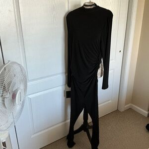 Knit long sleeve catsuit